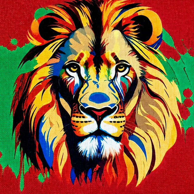 African Safari Linen Placemats – Set of 4 | Vibrant Animal Art Table Decor | Zebra, Lion, Giraffe, Elephant