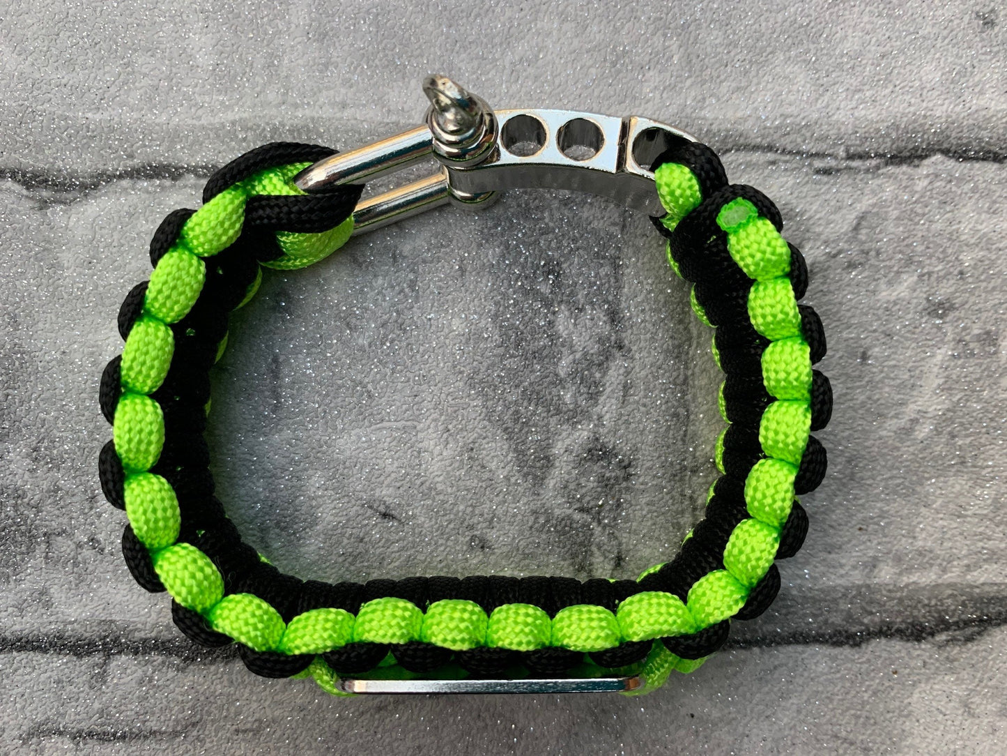 South African Flag Paracord Survival Bracelet, Green Camo