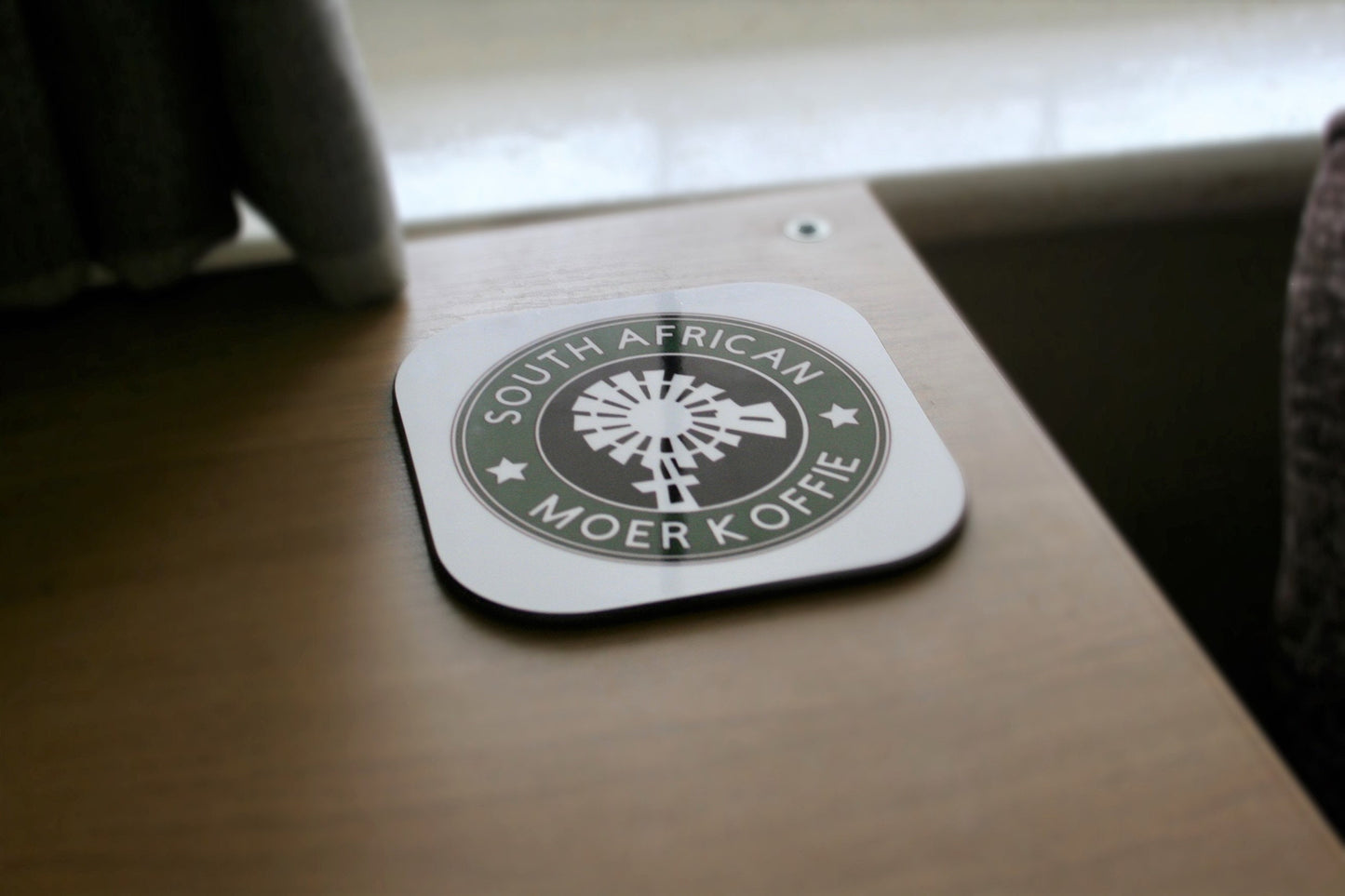 Coaster South African Moer Koffie. South African coaster. ( 9x9cm ) See matching mug.