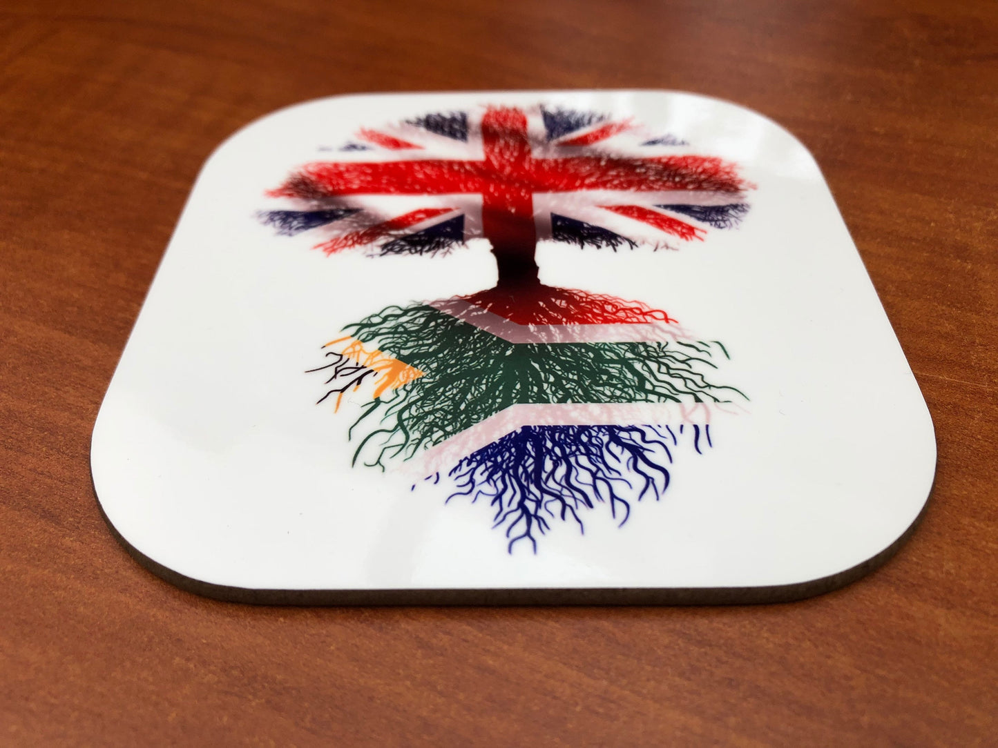 Coaster Heritage design South African roots British Grown coaster ( 9x9cm )