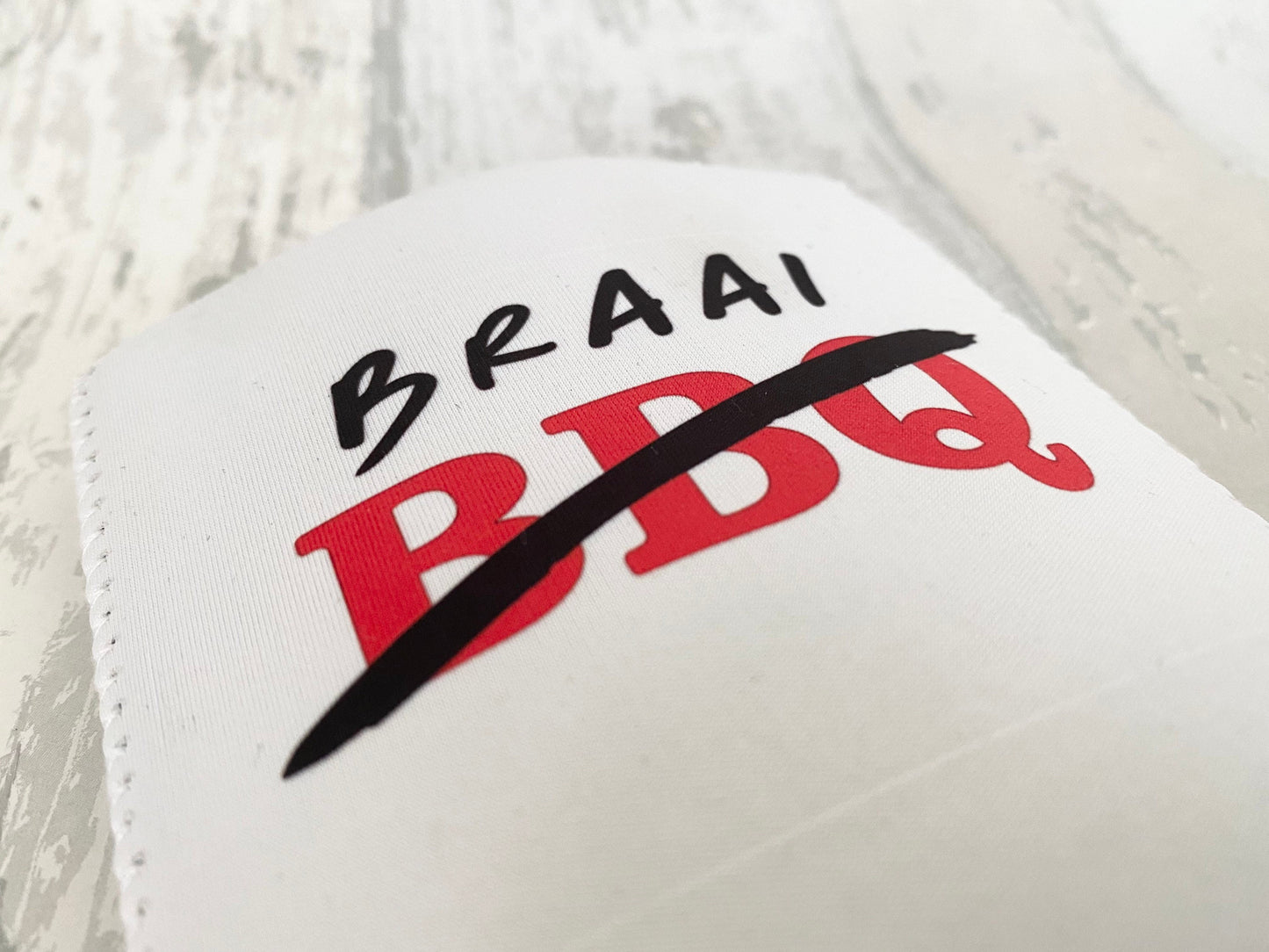 BBQ BRAAI Can sleeve Can Cooler Barbecue Braai gift South African gift