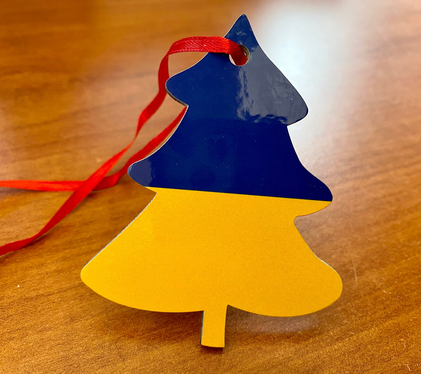 Ukrainian Flag Christmas Tree Ornament, Hanging Decoration