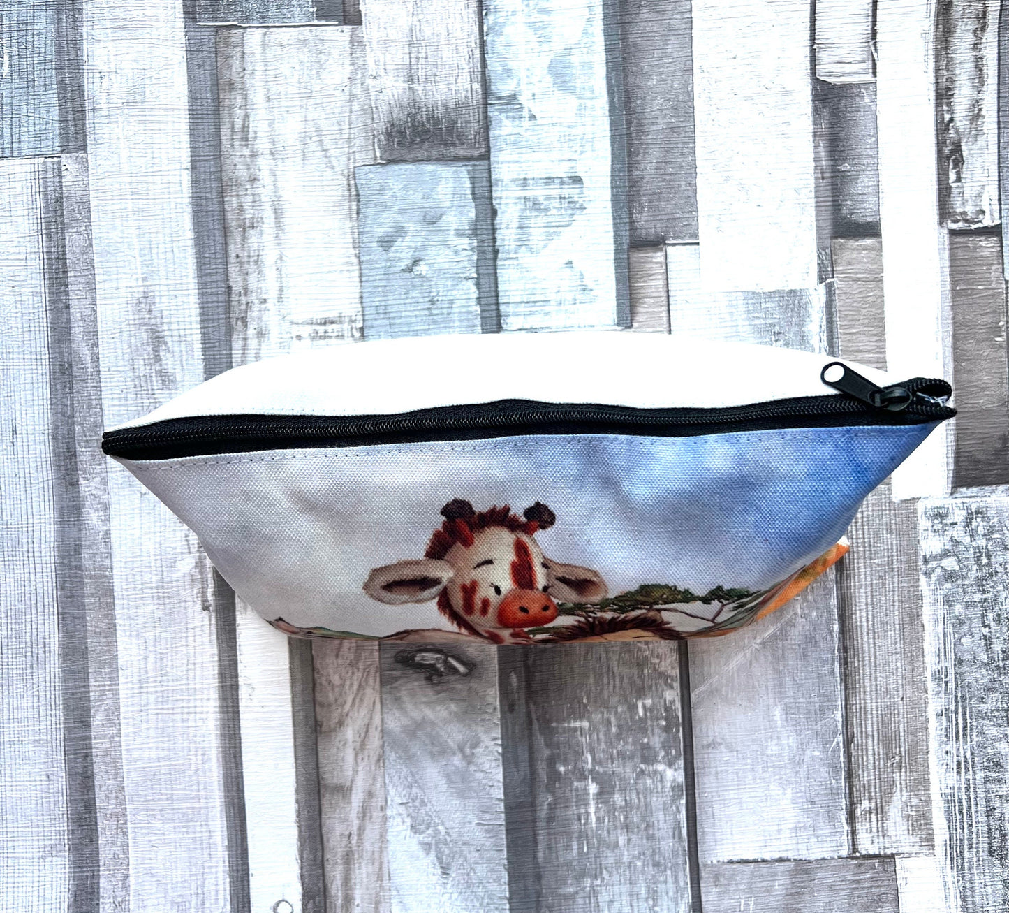 Nappy Diaper Safari Jungle pouch bag wipes storage changing bag animals Lion Giraffe Zebra New baby shower toddler gift