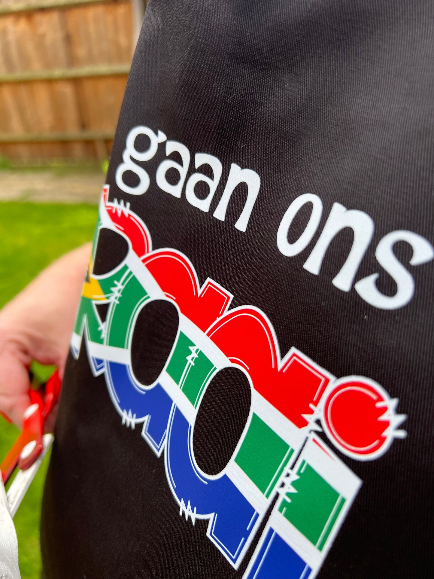 BBQ Braai barbeque Apron South African Gift for Him Father's Day Dad Birthday Afikaans slang Nou gaan ons braai outdoor cooking