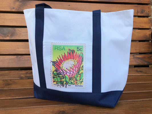 Protea tote bag, ideal for shopping ( made to order )