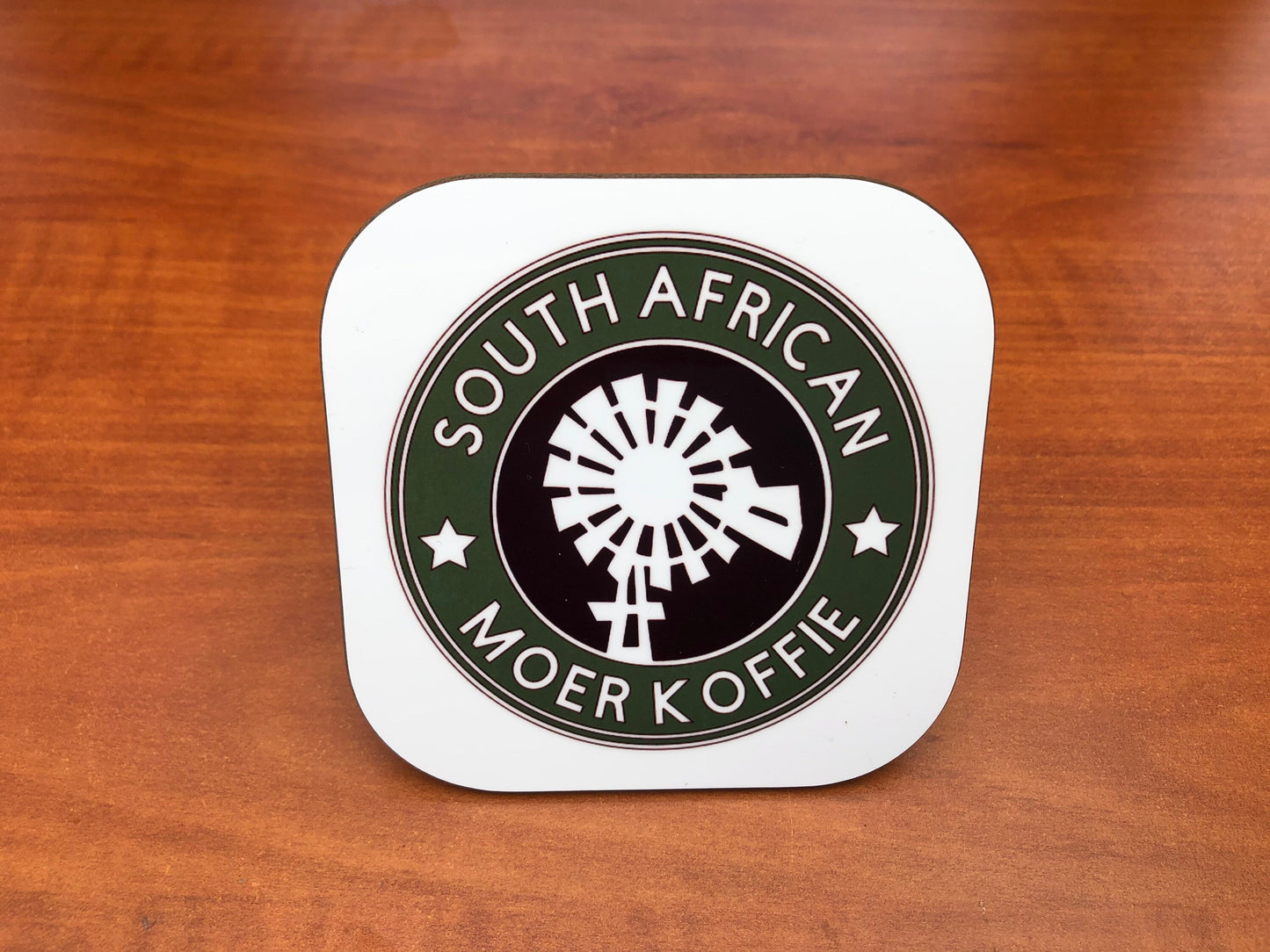Coaster South African Moer Koffie. South African coaster. ( 9x9cm ) See matching mug.