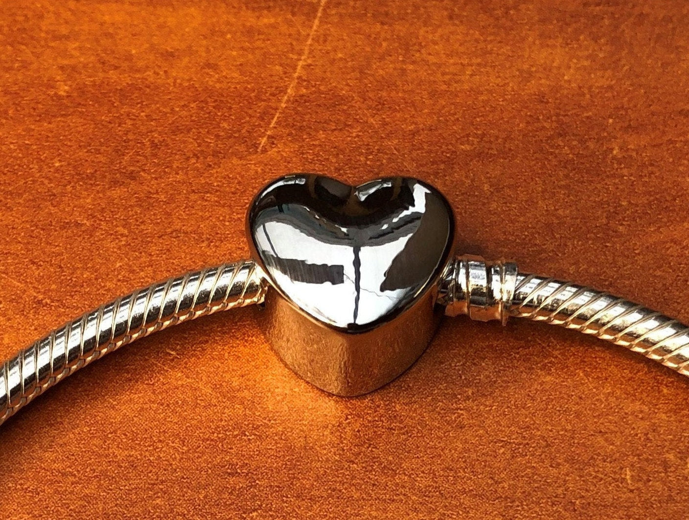 United States USA 'Stars and Stripes' heart bracelet charm bead  Personalised Charm add on charm large hole bead Valentine’s gift