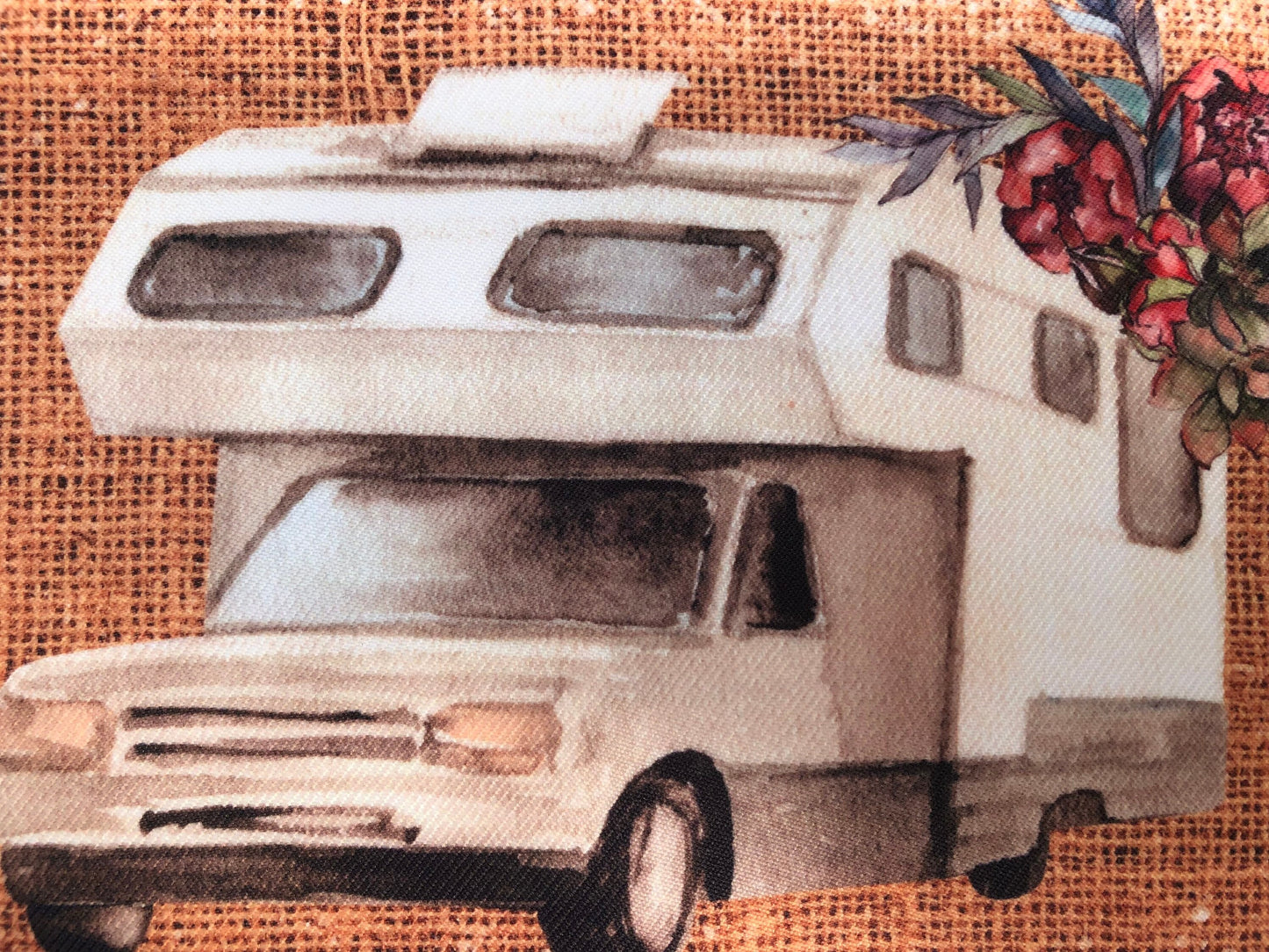 Making Memories Motorhome Caravan natural tone tote bag.