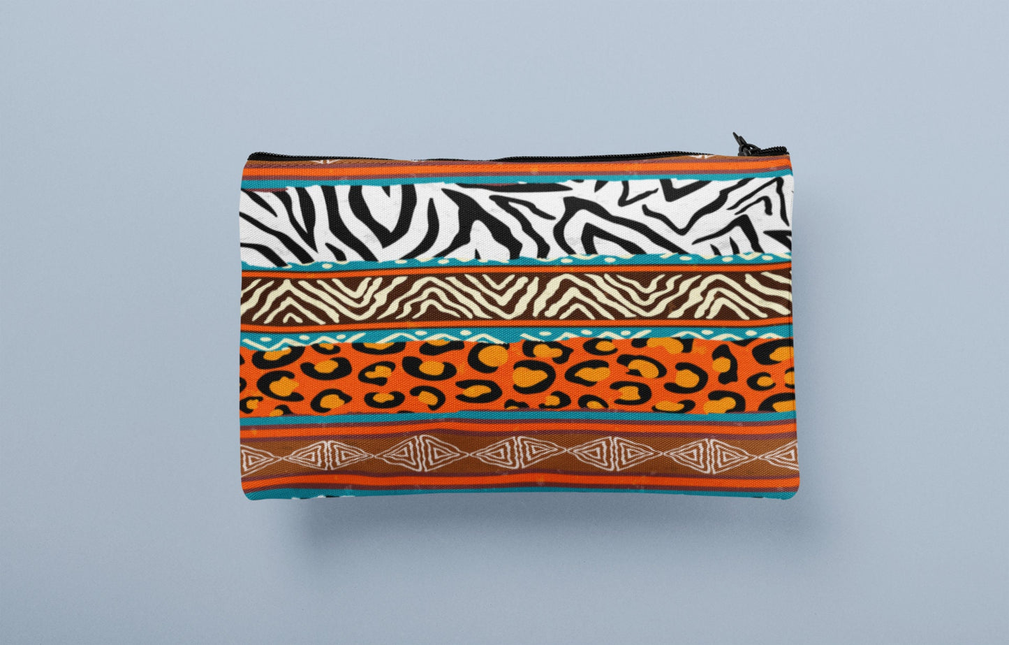 Africa design cosmetic zip case