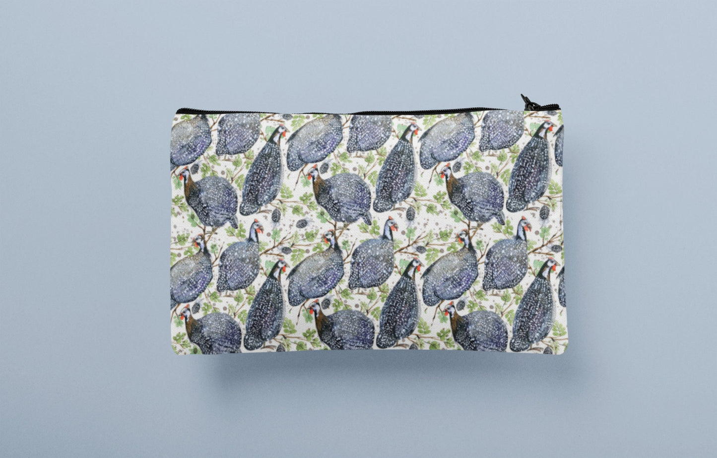 Guineafowl design zip purse make up bag pencil case bag