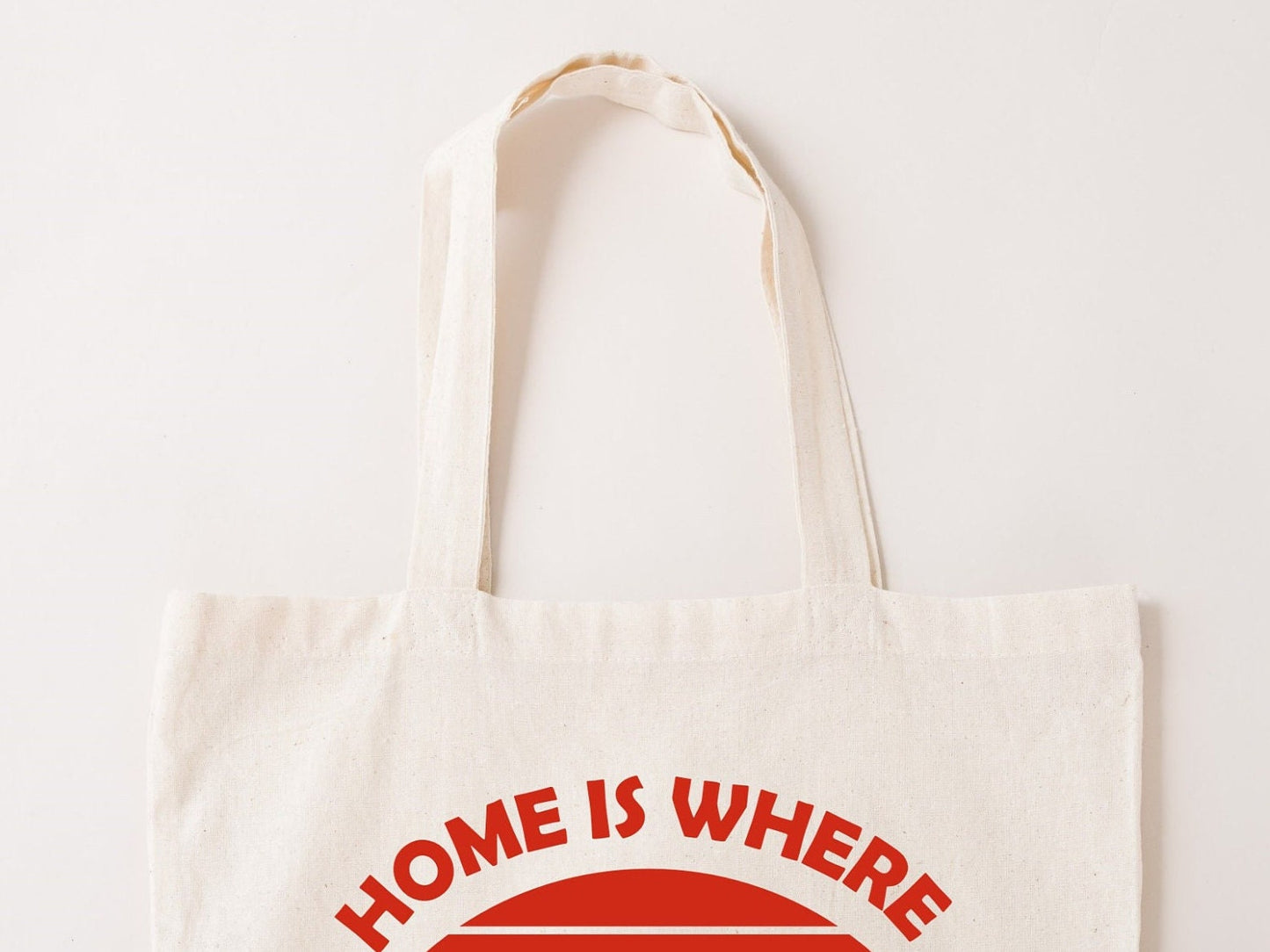 Home is where we park it Motorhome Caravan natural tone tote bag.