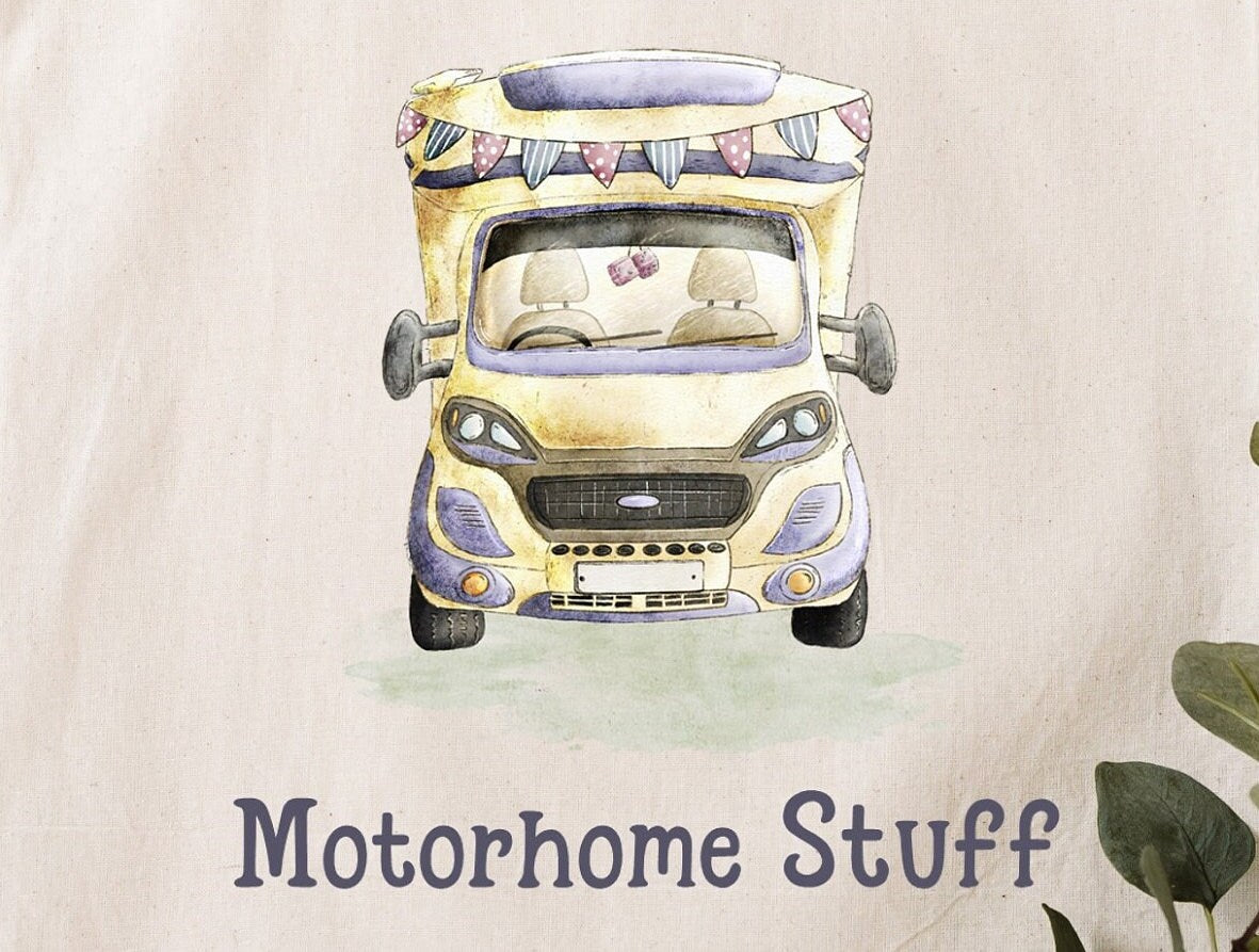Motorhome Campervan Caravan Camping RV Shopping Tote bag Canvas eco friendly reuseable gift Personalised Custom