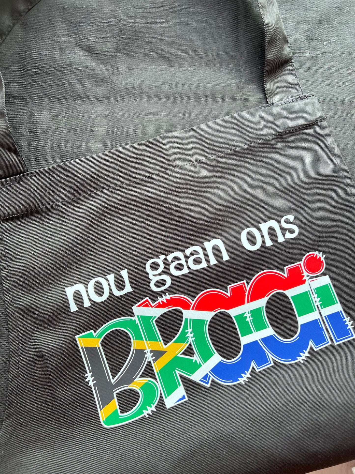 BBQ Braai barbeque Apron South African Gift for Him Father's Day Dad Birthday Afikaans slang Nou gaan ons braai outdoor cooking