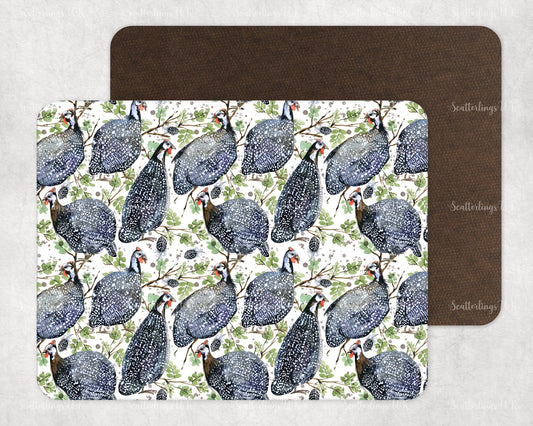 Guineafowl placemat Afrikaans South African Tarentaal placemat, beautiful South African inspired design. ( 26x20cm )