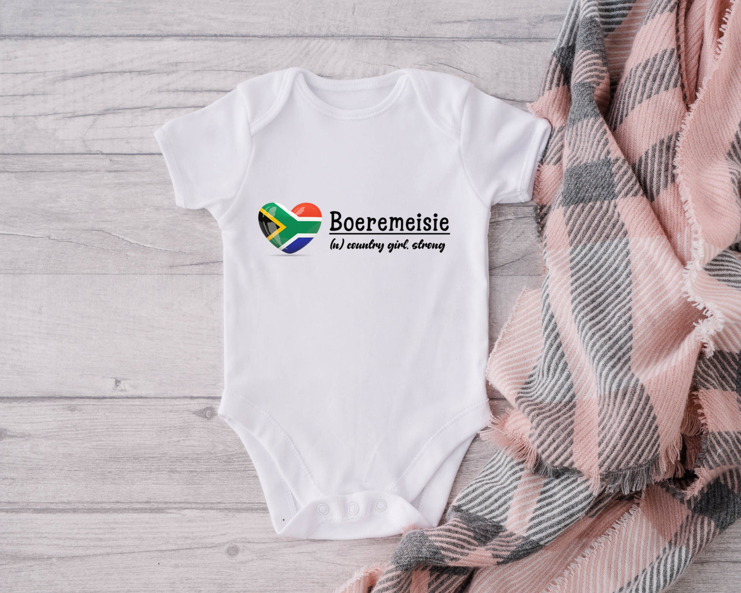 South Africa baby vest gift bodysuit Afrikaans slang Boeremeisie Girl New baby gift gender reveal boy pregnancy announcement baby shower.