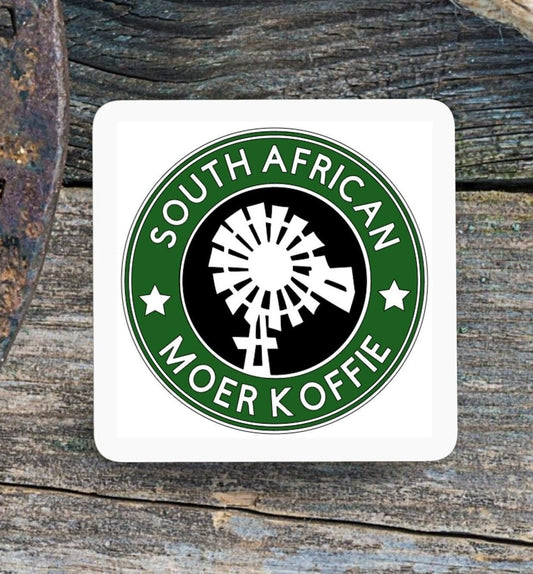 Coaster South African Moer Koffie. South African coaster. ( 9x9cm ) See matching mug.