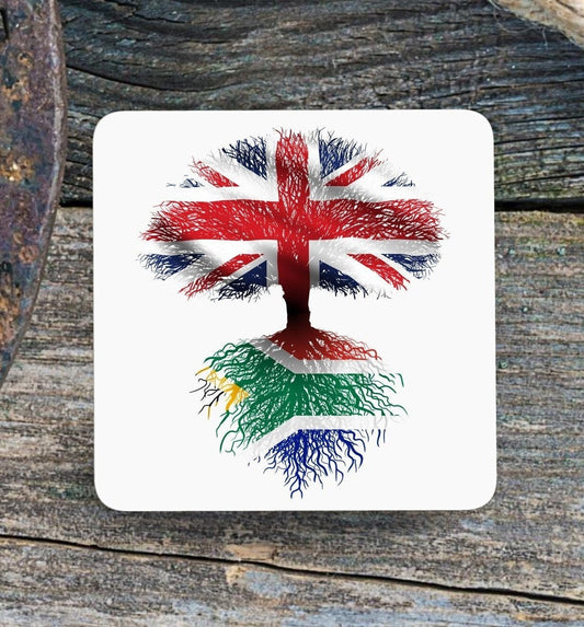 Coaster Heritage design South African roots British Grown coaster ( 9x9cm )