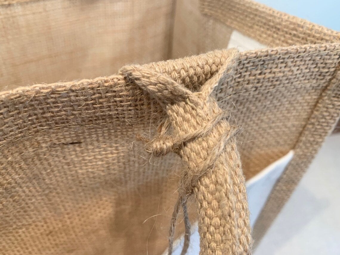 Protea Jute Bag Floral Bouquet Hessian Burlap Tote Shopping Bag Eco Friendly Reusable South African Australian Fynbos Flowers Gift for Mum