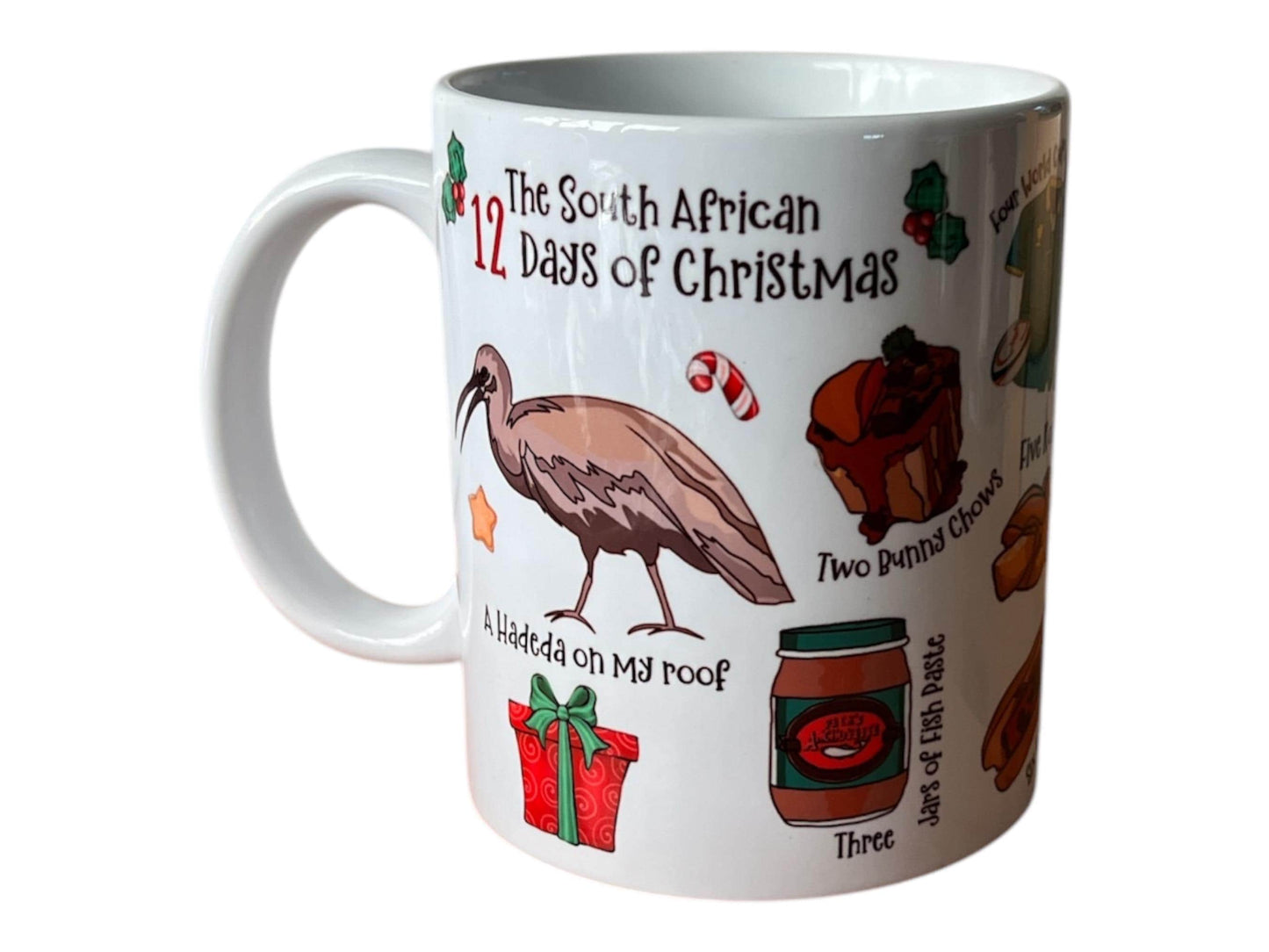 South African 12 Days of Christmas Carol Festive Season Mug Tea Coffee Hot Chocolate Afrikaans House Warming New Home Kitchen Gift Braai BBQ