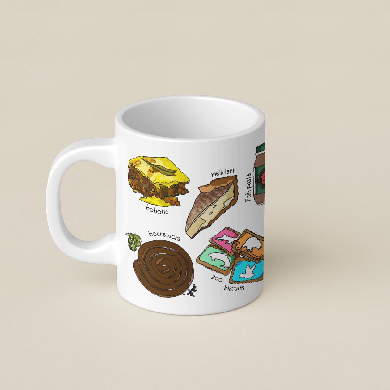 South African Food  Mug Tea Coffee Hot Chocolate Afrikaans House Warming New Home Kitchen Gift Braai BBQ Father's Day