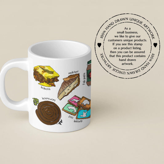 South African Food  Mug Tea Coffee Hot Chocolate Afrikaans House Warming New Home Kitchen Gift Braai BBQ Father's Day