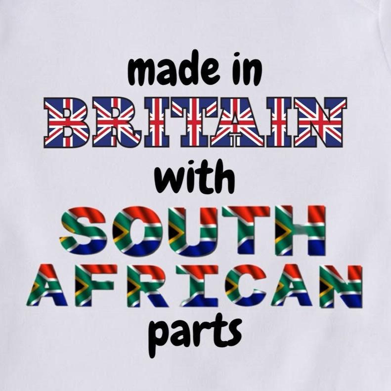 Baby Vest. Made in Britain with South African parts Baby-grow / vest  ( Made to order ). New baby gift. ( Original design )