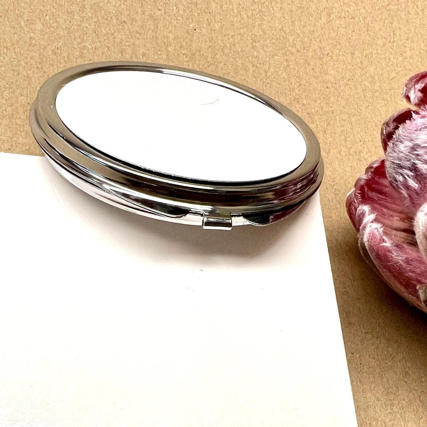 Compact Mirror Protea Flower Inspirational Quote Handbag Size Be a Protea